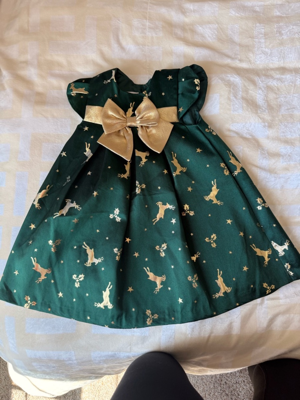 Bonnie. Baby Formal Green Dress